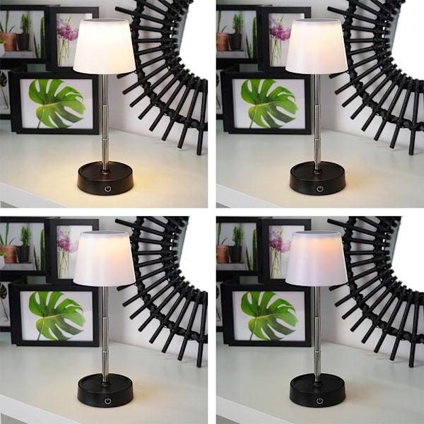 LED bordlampe hvid trådløs 11-29,5 cm