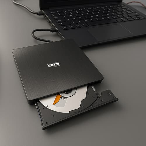 Extern enhet med CD/DVD-brännare, 1TB kapacitet