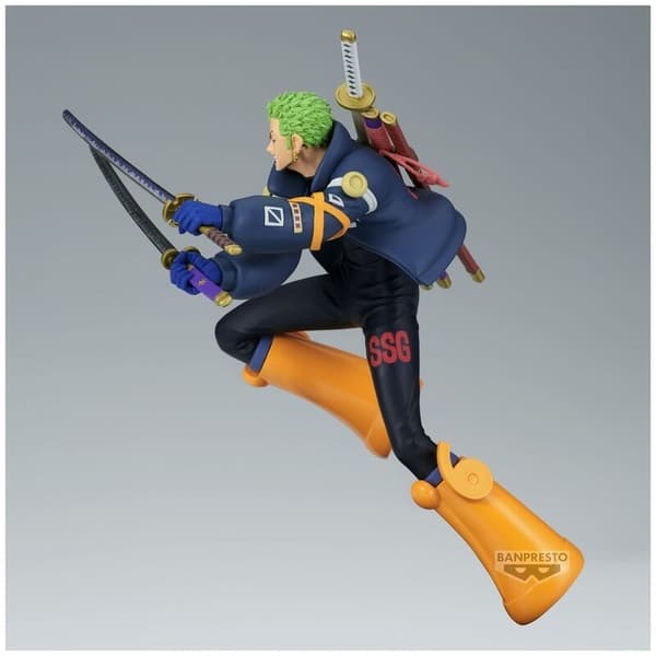 One Piece Roronoa Zoro Battle Record Figur, 16 cm samleobjekt