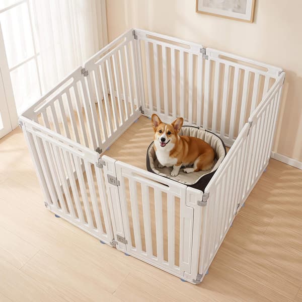 31,5" indendørs udendørs hundegård, 8 paneler, HDPE-materiale