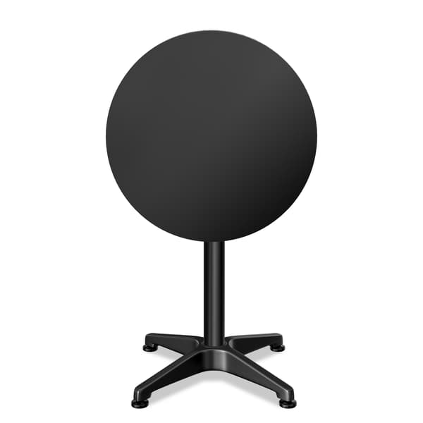 Barbord 2i1 svart 60cm höjdjusterbart fällbart