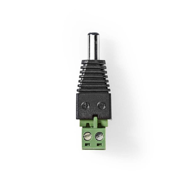 CCTV Strömanslutning | 2-vägs Terminalblock | 5.5 x 2.1 mm Hane | Hane | Grön / Svart