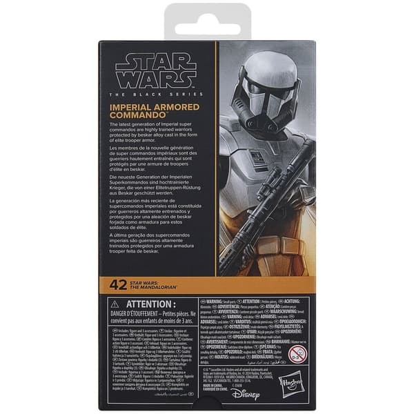 Mandalorian Imperial Armored Commando Figur, 15 cm høj