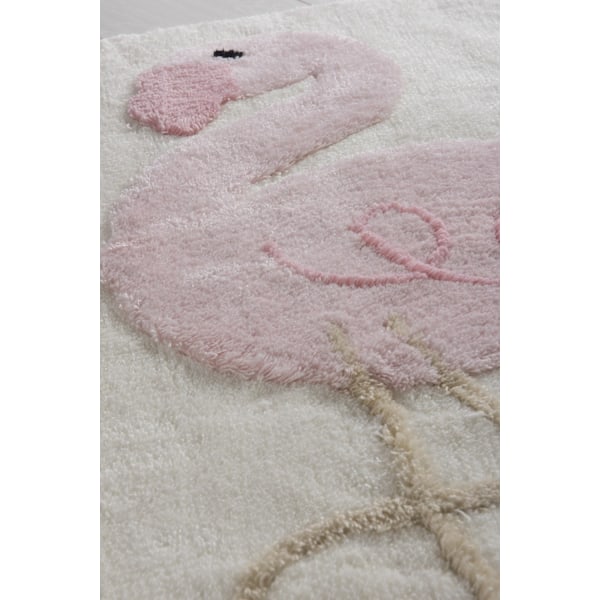 Akryl Badmatta Set (2 delar) Rosa Flamingo