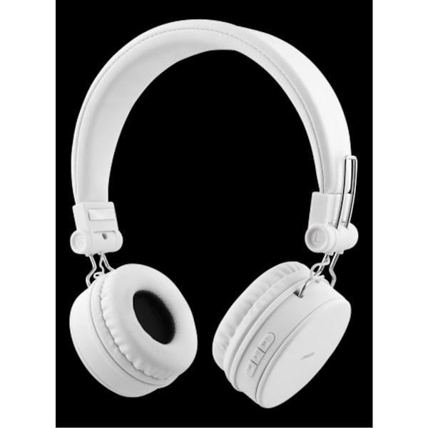 STREETZ taitettava korvalla kiinnitettävä Bluetooth-kuuloke, 3,5 mm - valkoinen