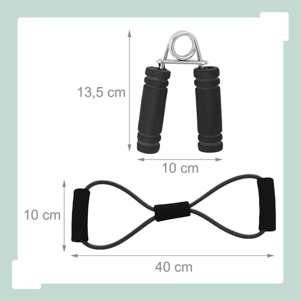 9-delat hemmagym-set – svart