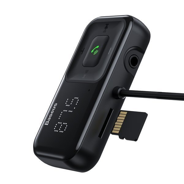Trådløs Bluetooth FM-sender med oplader S-16 Overseas edition sort