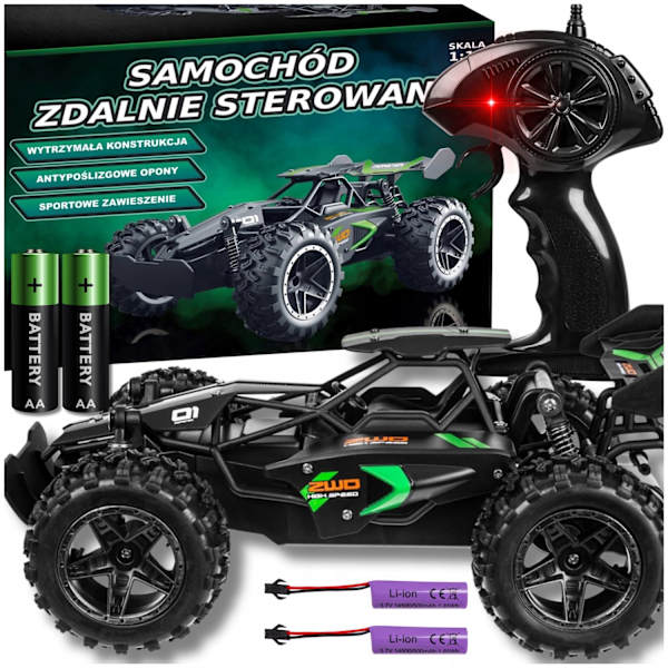 Fjernbetjent bil – Stort RC-monster, holdbart, drift