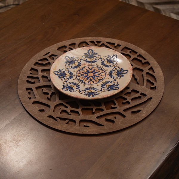 Træ bordmåttesæt (4 stykker) Coral - Wenge