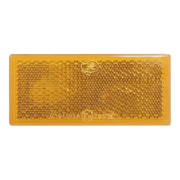 Reflektor bärnsten 82x36mm självhäftande