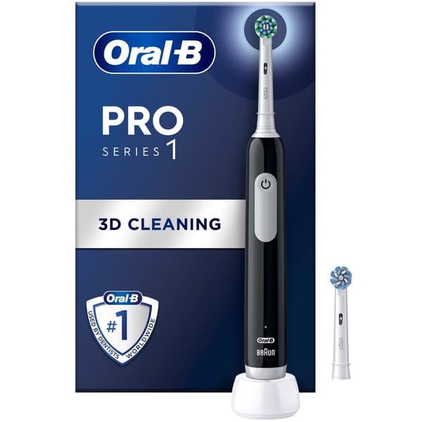 Sähköhammasharja Pro1 Black + Extra Refill