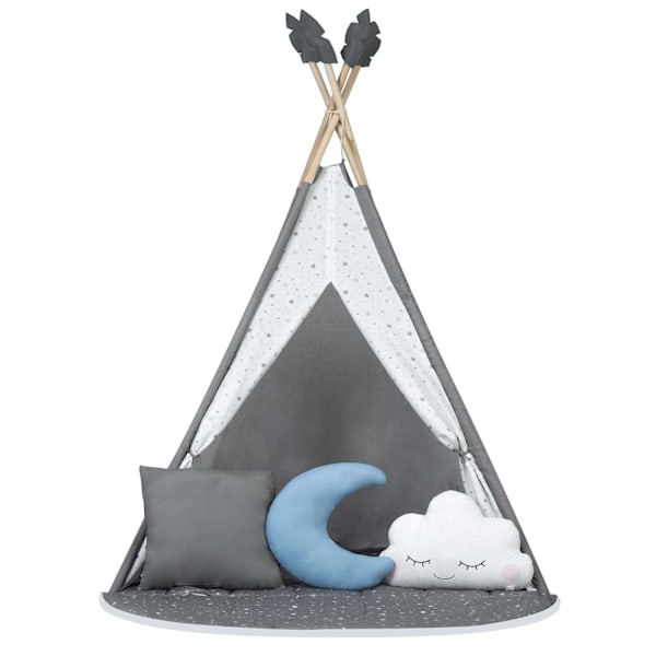 Tipi lasten teltta NK-406 Nukido - harmaa