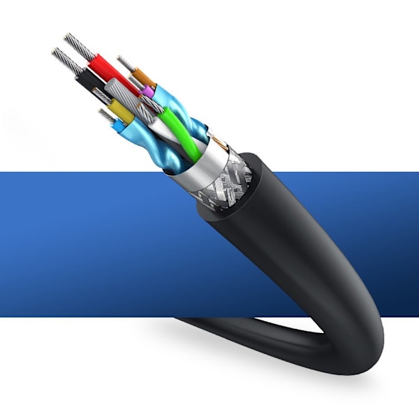 USB 3.0 förlängningskabel 1,5m, svart