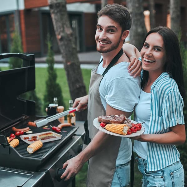 Grillbrickor i aluminium, set med 25 st