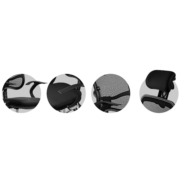 Ergonomisk kontorstol med Micro Mesh - Sofotel Ryga Sort