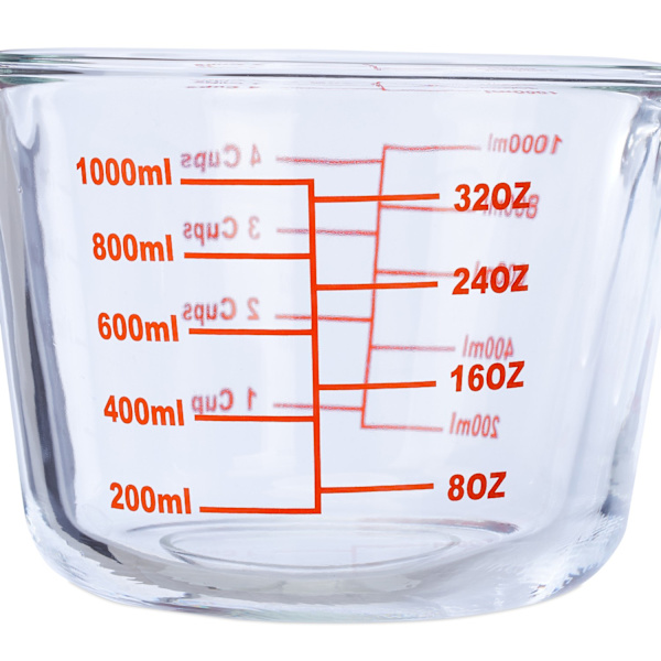 Målekande i glas 1000 ml