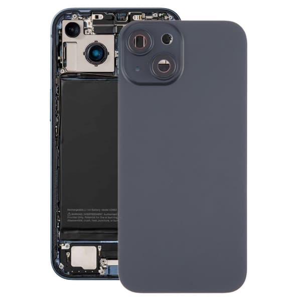 iPhone 15 Plus Bakskal med Smådelar - Svart