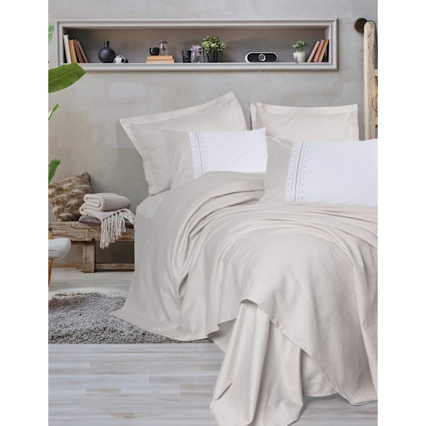 Double Pique Set Chaste - Stone