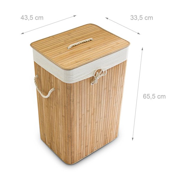 Tvättkorg bambu