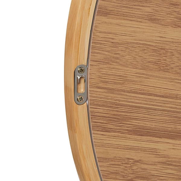 Rund bambu väggspegel 61 cm