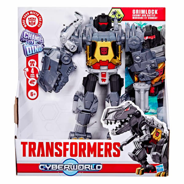 Grimlock Chomp & Stridsfigur, 25 cm – Transformers Leksak