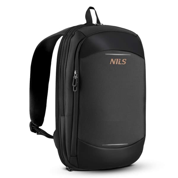 Laptopryggsäck, 19L expanderbar, stöldskyddsficka