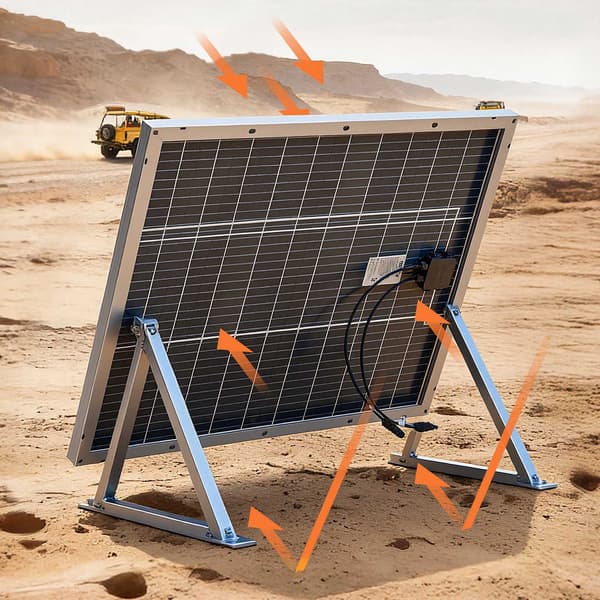 Bifaciala solpaneler, 2 x 100W N-typ mono, MC4