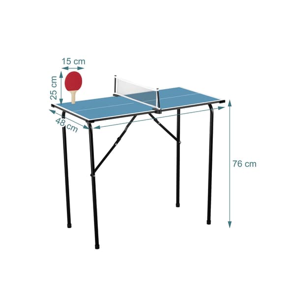 Mini-bordtennisset – Hopfällbart, bärbart, komplett
