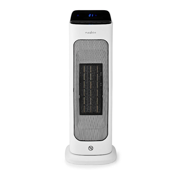 SmartLife Keramisk PTC Fläktvärmare | Wi-Fi | 2000 W | 2 Värmeinställningar | Svängning | Display | 10 - 49 °C | Android™ / IOS | Vit