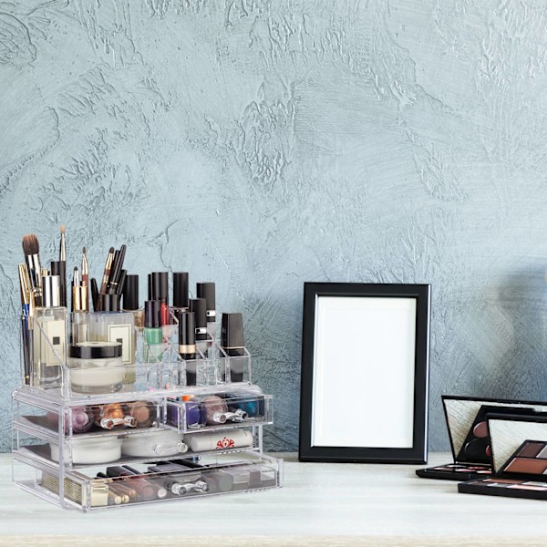 Makeup opbevaring med 4 skuffer