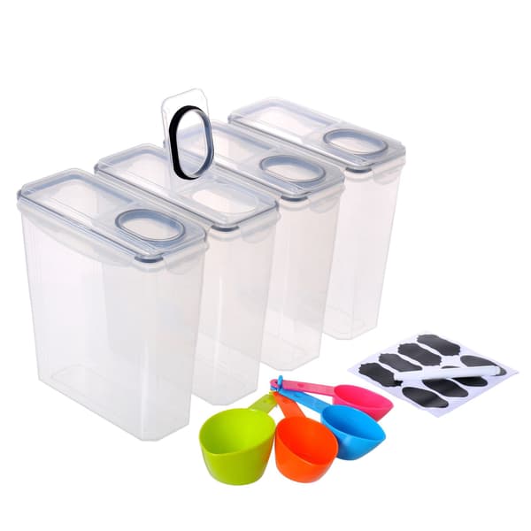 Lufttäta behållare för matförvaring, 3,7 l, 4-pack