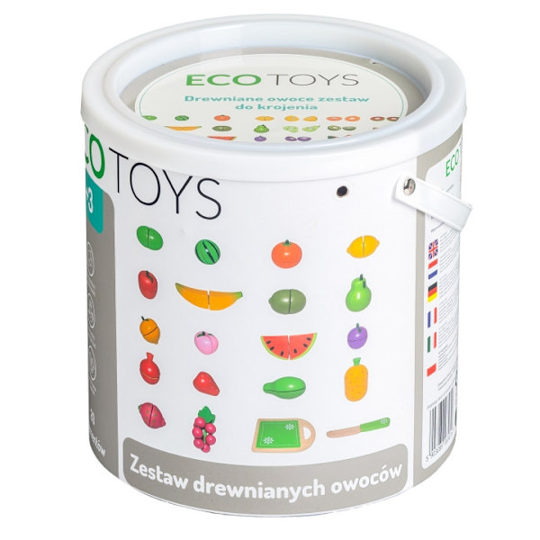 Puiset hedelmät leikkaamiseen, 20 kpl ECOTOYS