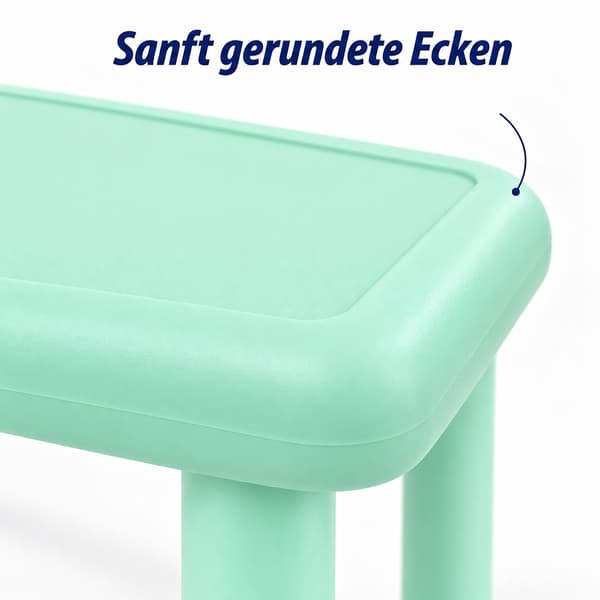 Barnbord för inomhus- och utomhusbruk, 62 x 62 cm, Mintgrön