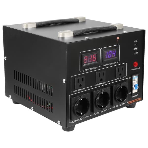 Spændingsomformer op/ned 5000VA, 110-220V USB