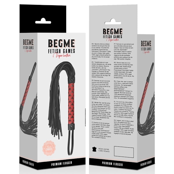 Begme - Red Edition Vegansk Læder Flogger