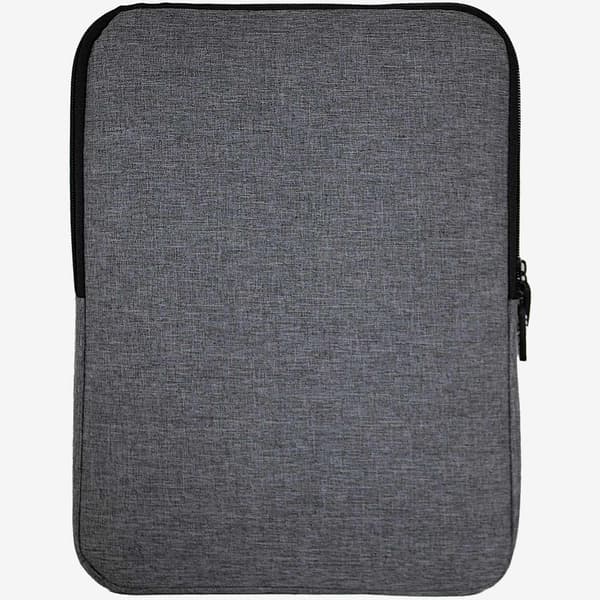 Laptopfodral 15,6" grå, vadderad med tillbehörsficka