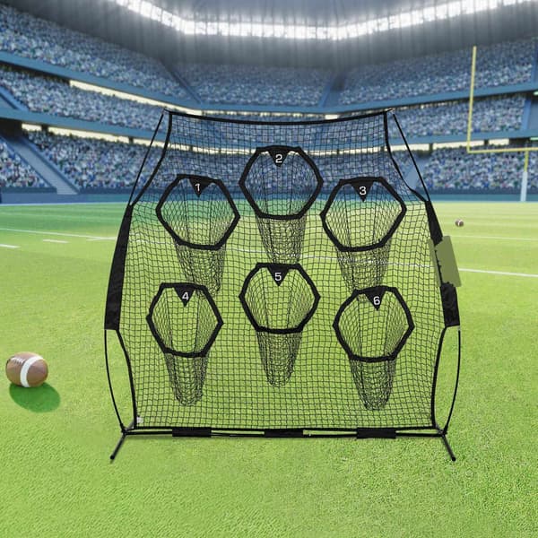 Fodboldkastnet 2,4x2,4 m, 6 mållommer, bæretaske