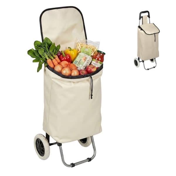 Sammenklappelig indkøbsvogn – 28L taske, 15 kg belastning