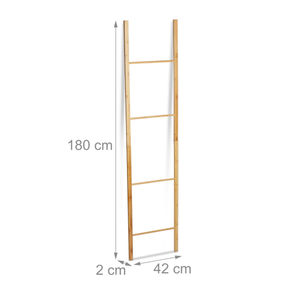 Håndklædestige bambus foldbar