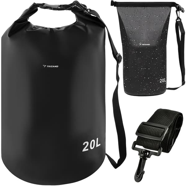 Vandtæt taske 20L sort 23566