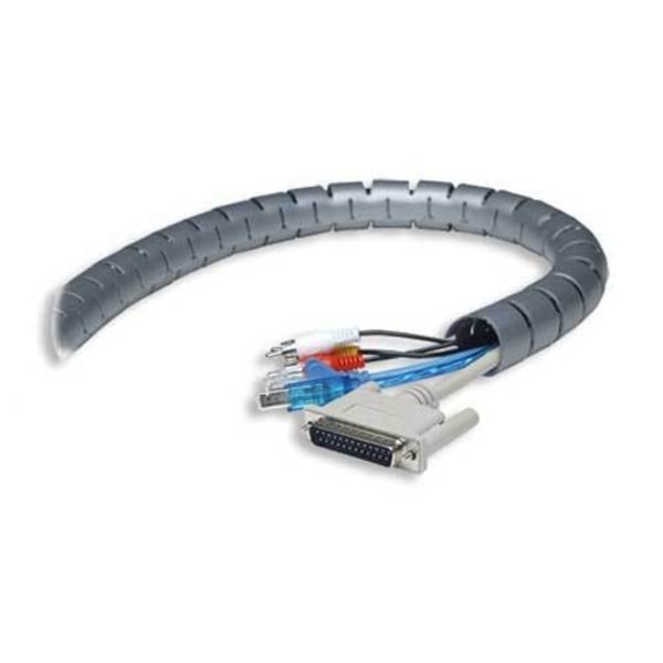 Spiral Wrap kabellindning, 10 m lång, 28 mm diameter, svart