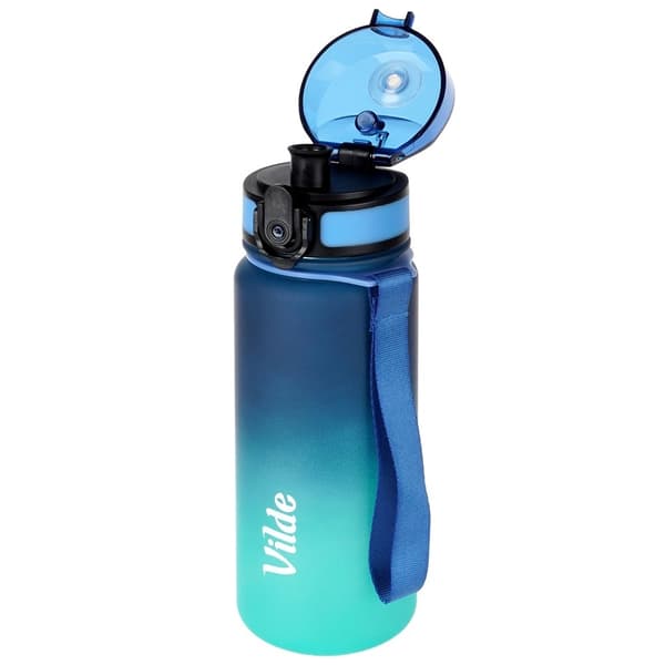 Blå 500ml vattenflaska med ombre-design