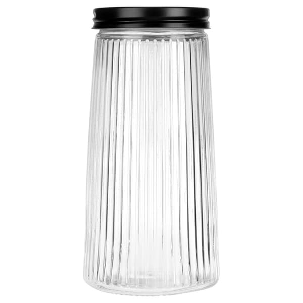 Glasbeholder til tør mad, 1,4 l, lufttæt låg