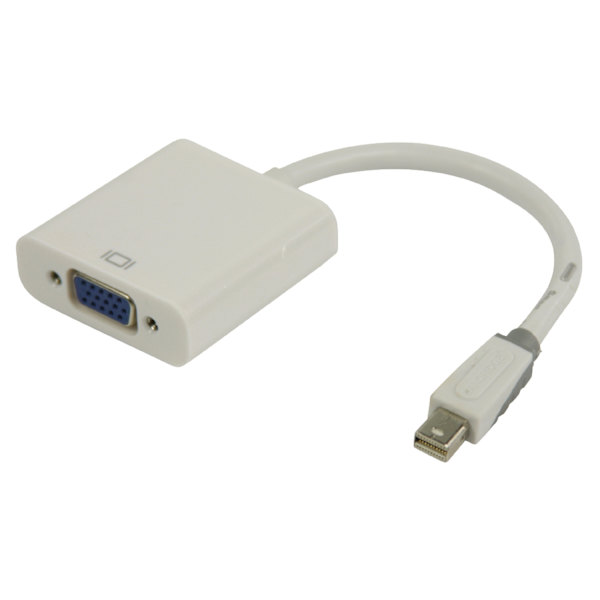 Mini Displayport-Kabel Mini DisplayPort-hane - VGA Hona 0.20 m Vit