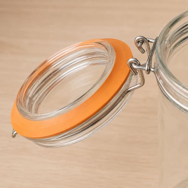 500 ml syltetøjsglas med låg, sæt med 6