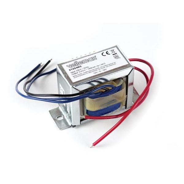 Avokehysmuuntaja 34 Va 2 X 12 V ~ 1400 Ma Max.