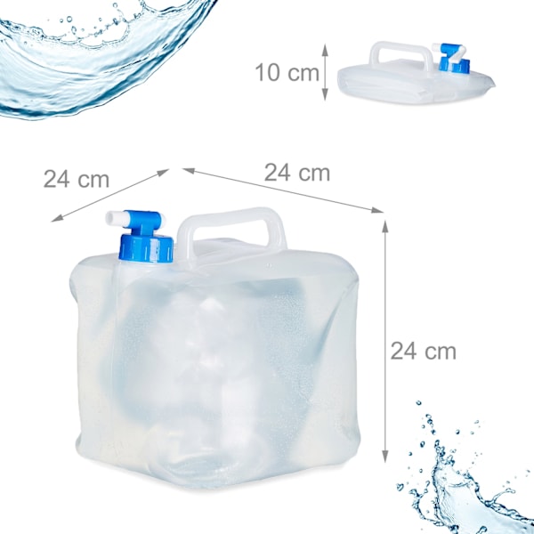 Vikbar vattendunk, 4-pack