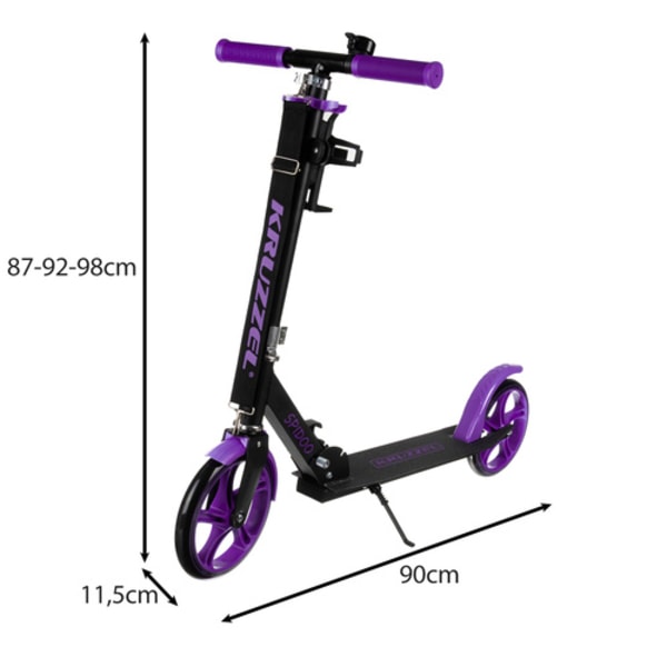 Spidoo sparkcykel lila Kruzzel 25630