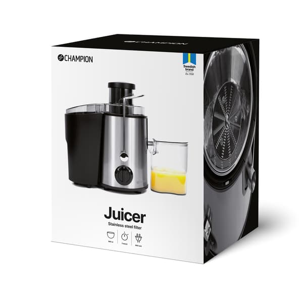 Juicer 600W, 0,5L rustfrit stål, sort