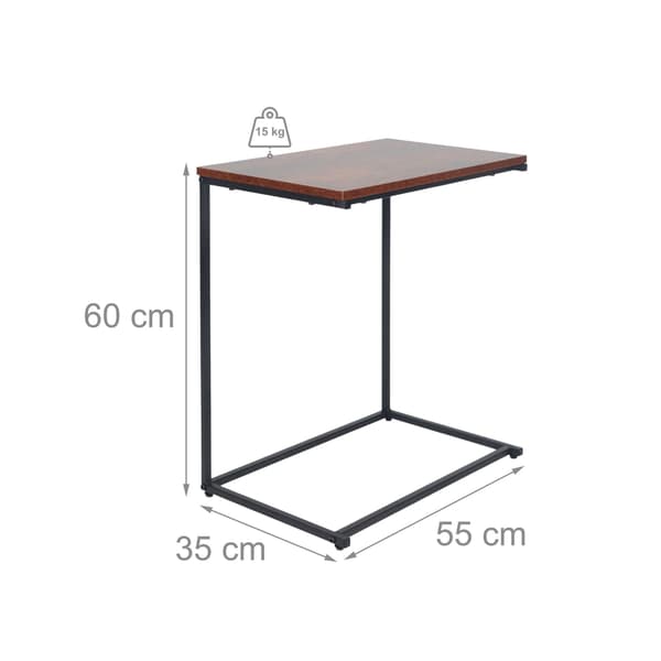 C-formet sidebord – Pladsbesparende, alsidigt design